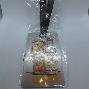 Tito's‎ Tasters Handmade Vodka Luggage Tag 2023 Holiday Promo Gift Humor Funny